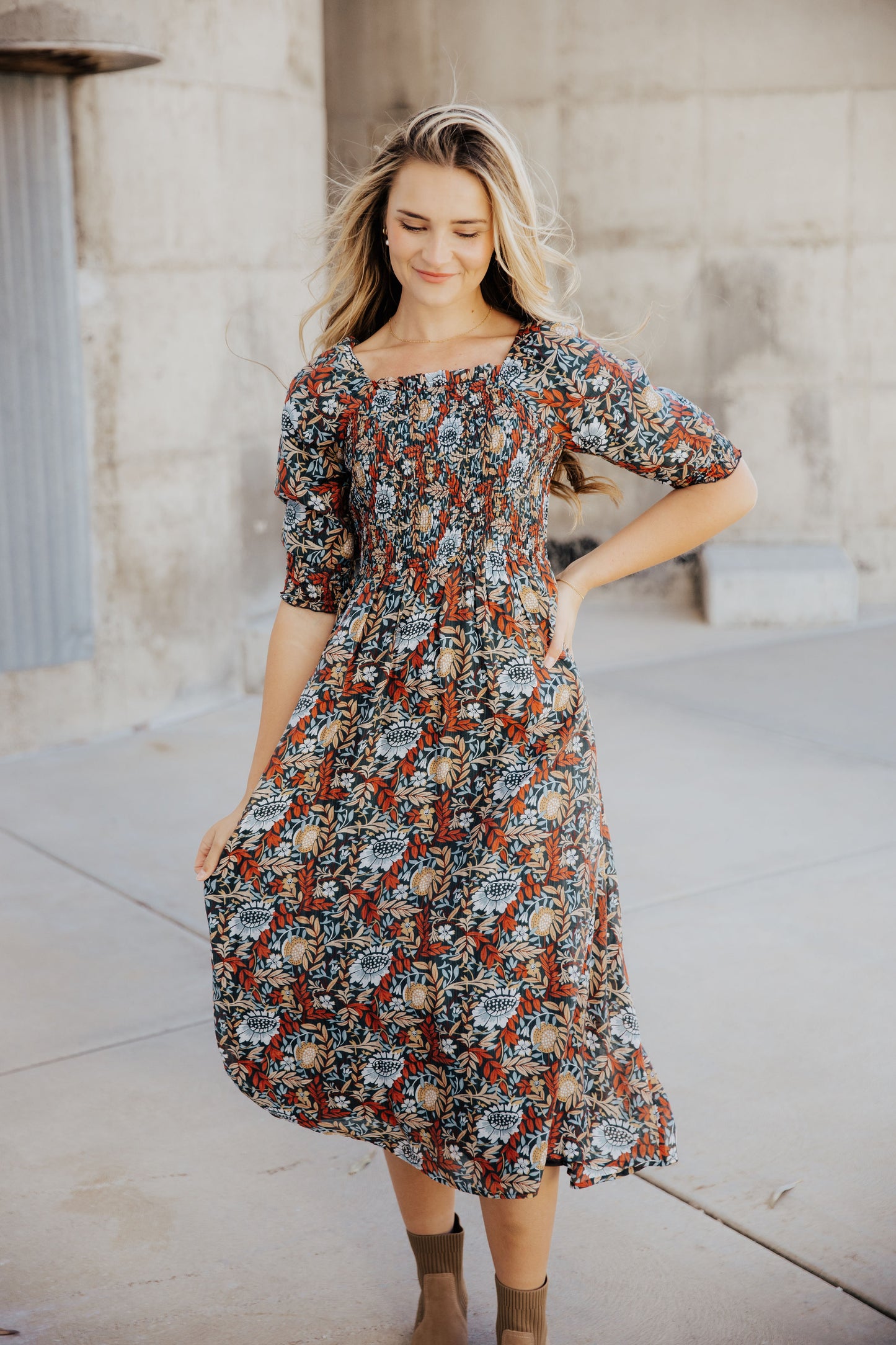 Pepper Dress in Rustic Harvest- Misses, Plus, and Extended Plus (S-4X)
