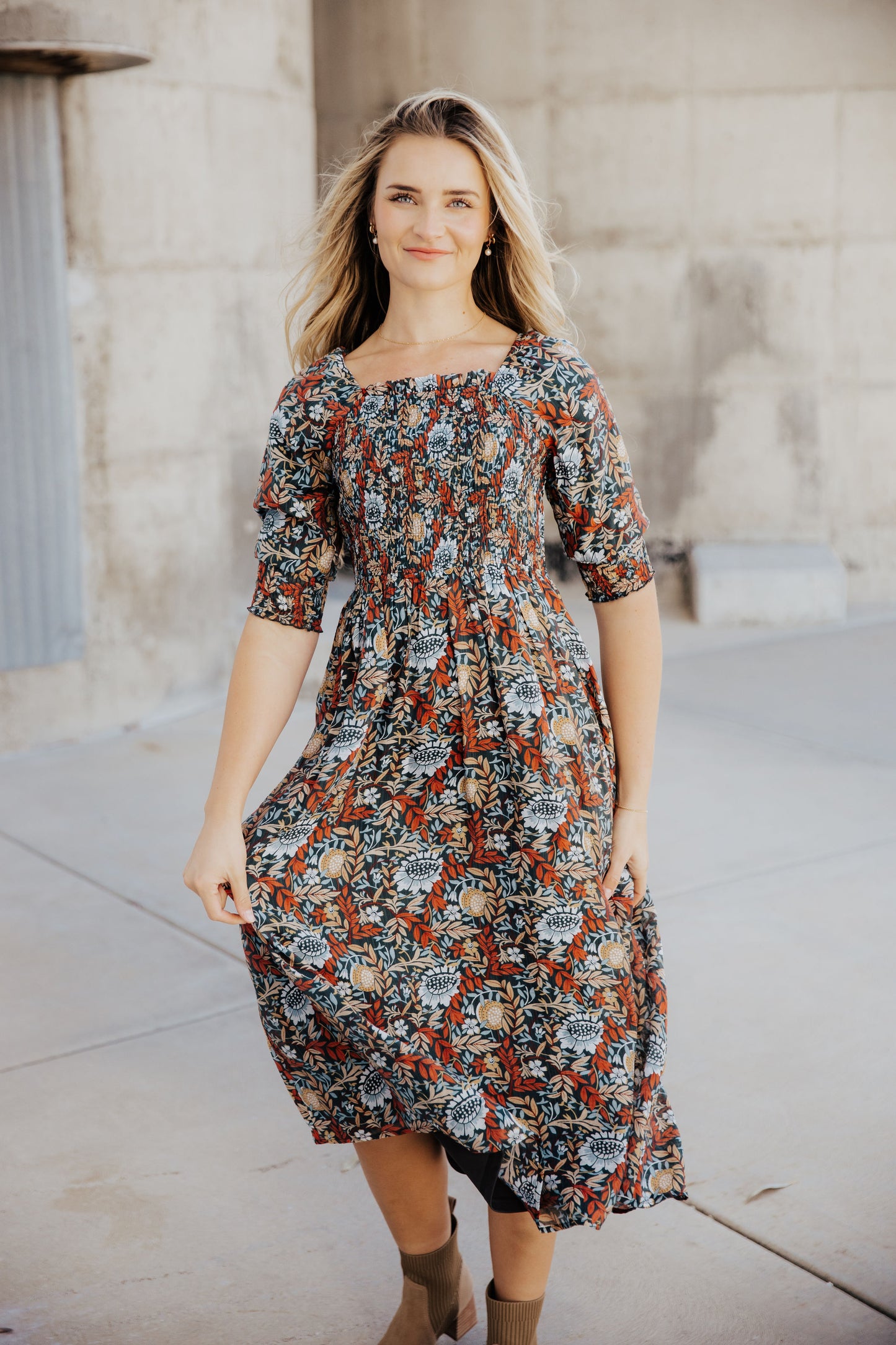 Pepper Dress in Rustic Harvest- Misses, Plus, and Extended Plus (S-4X)