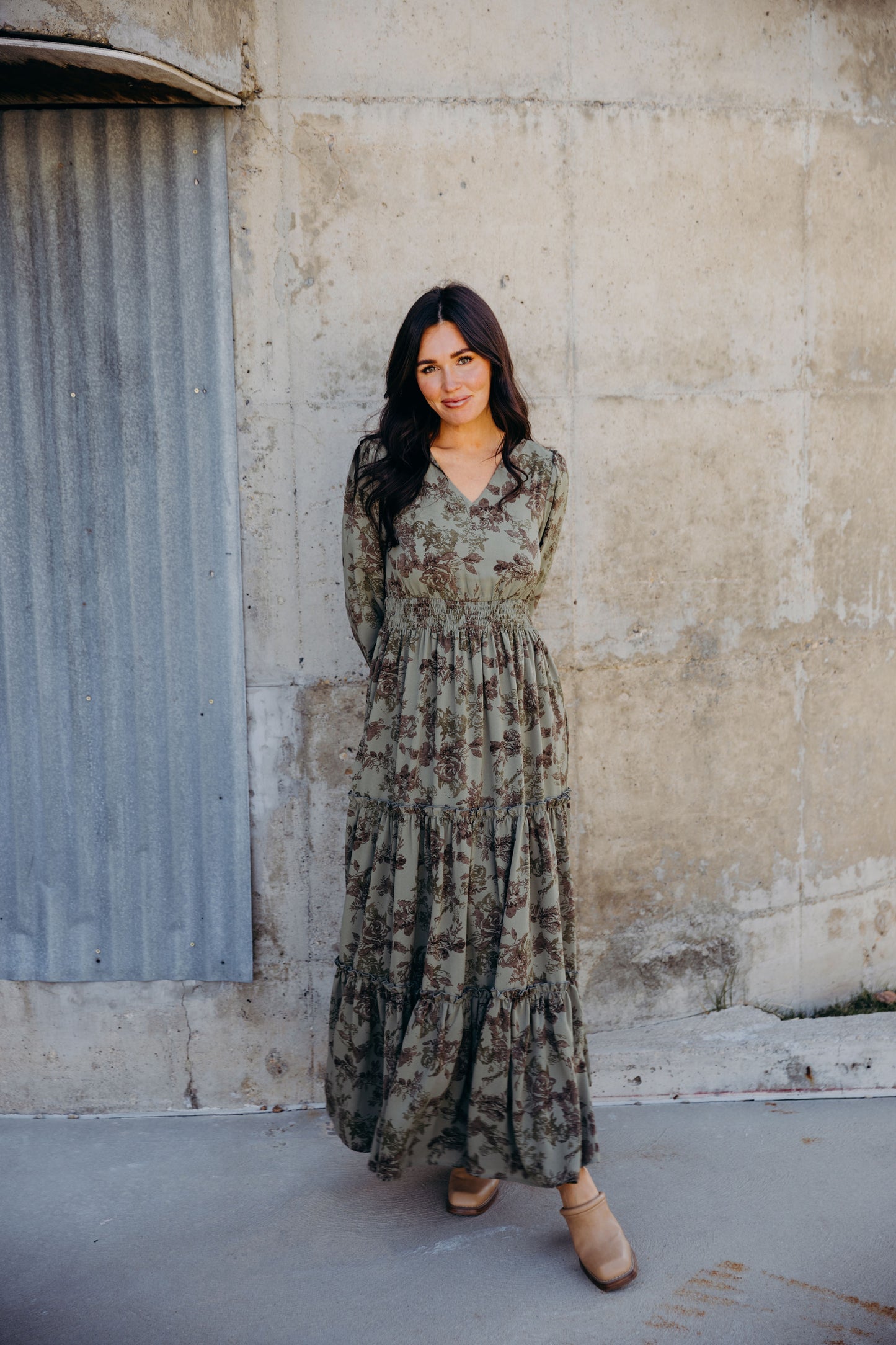 Jacey Dress in Laurel Leaf- Misses (S)