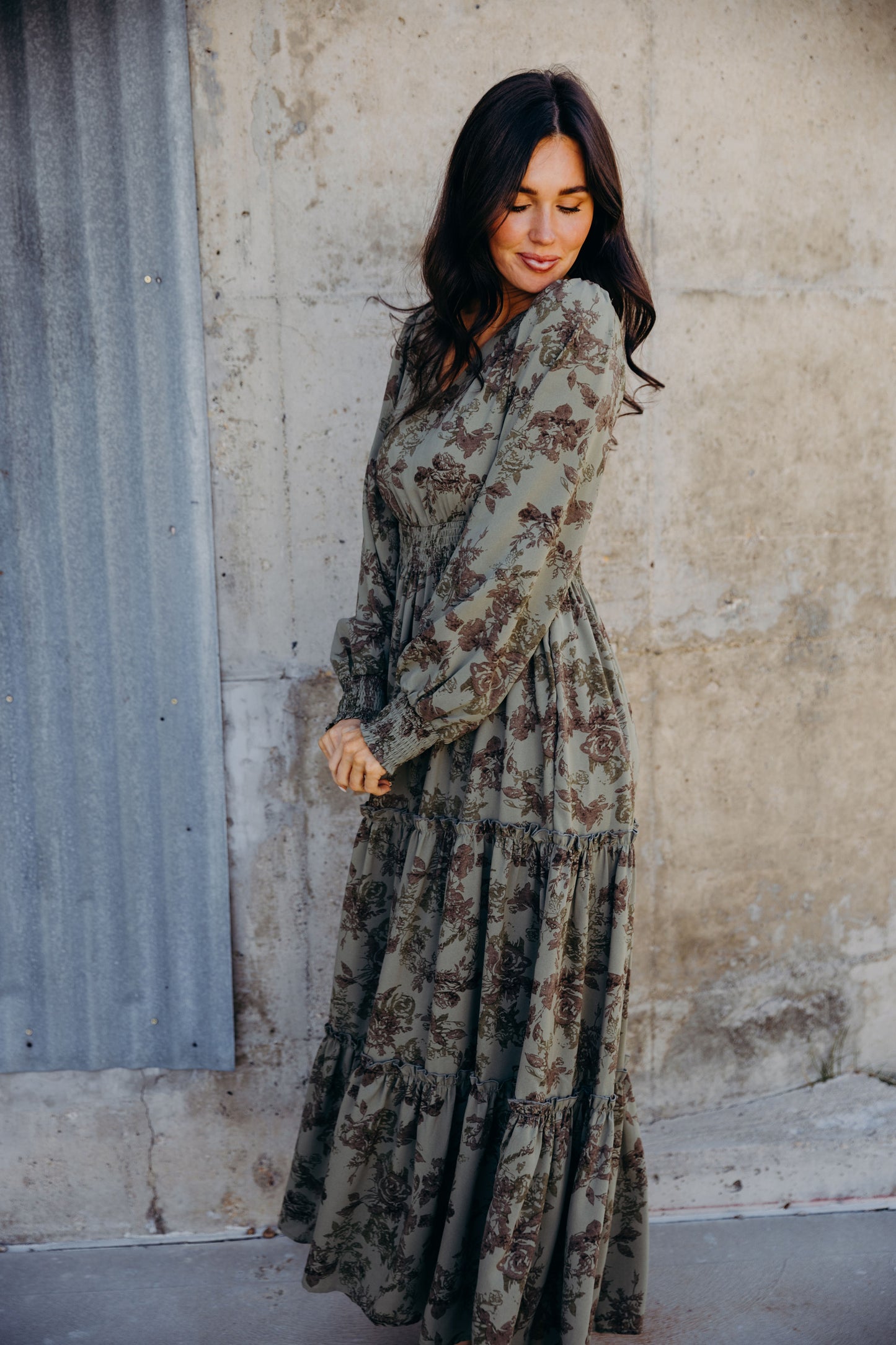 Jacey Dress in Laurel Leaf- Misses (S)