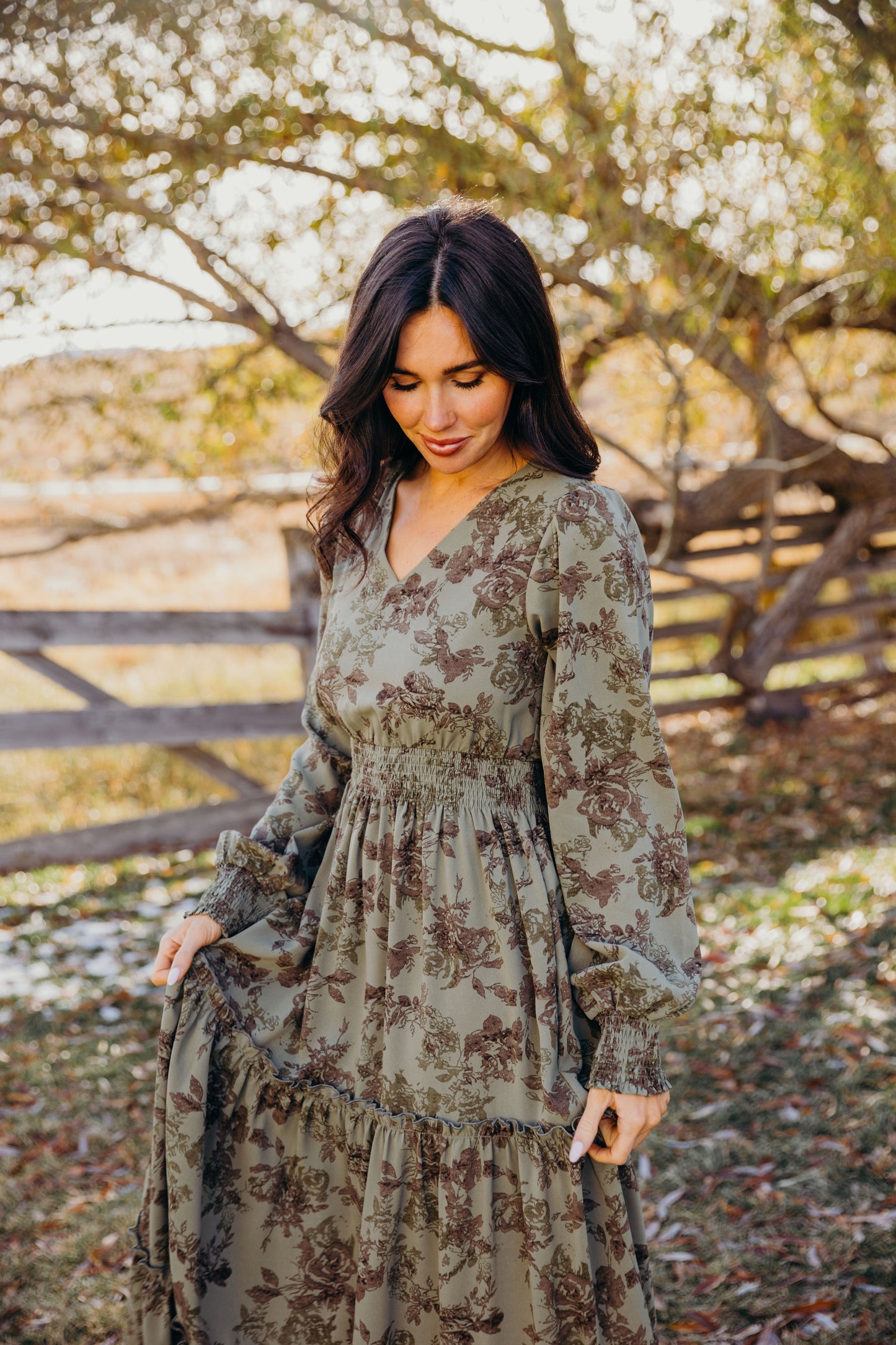 Jacey Dress in Laurel Leaf- Misses (S)