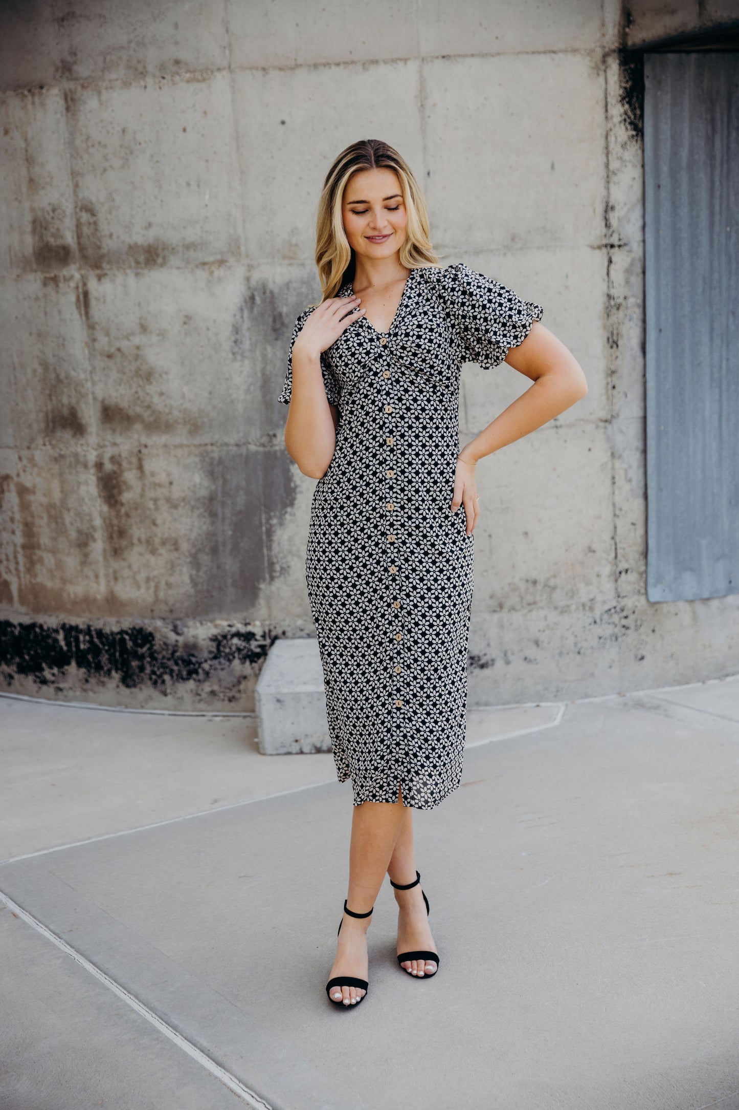 Wanda Dress in Vintage Petal- Misses, Plus, and Extended Plus (XS-4X)