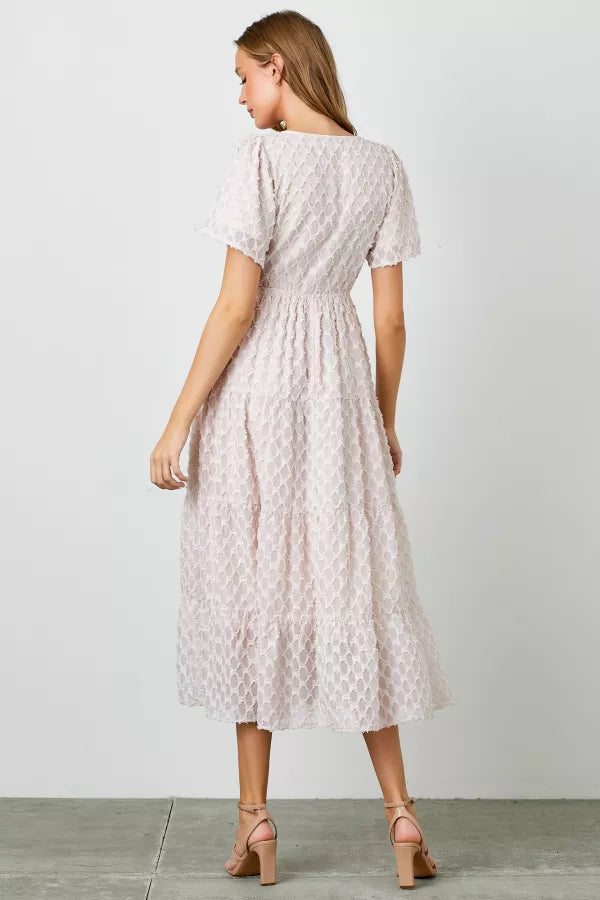 Anslie Dress in Light Pink- Plus (1X-3X)