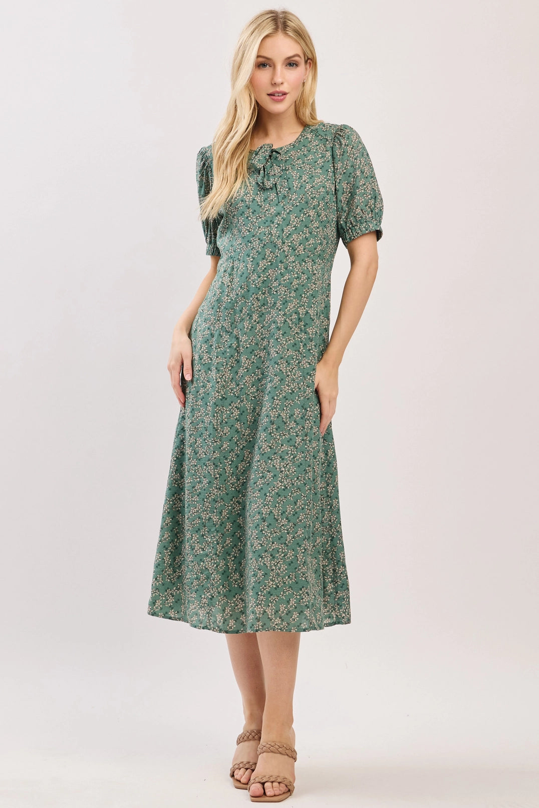 Verity Dress in Agave Green- Misses (S-L) Agave Green / L