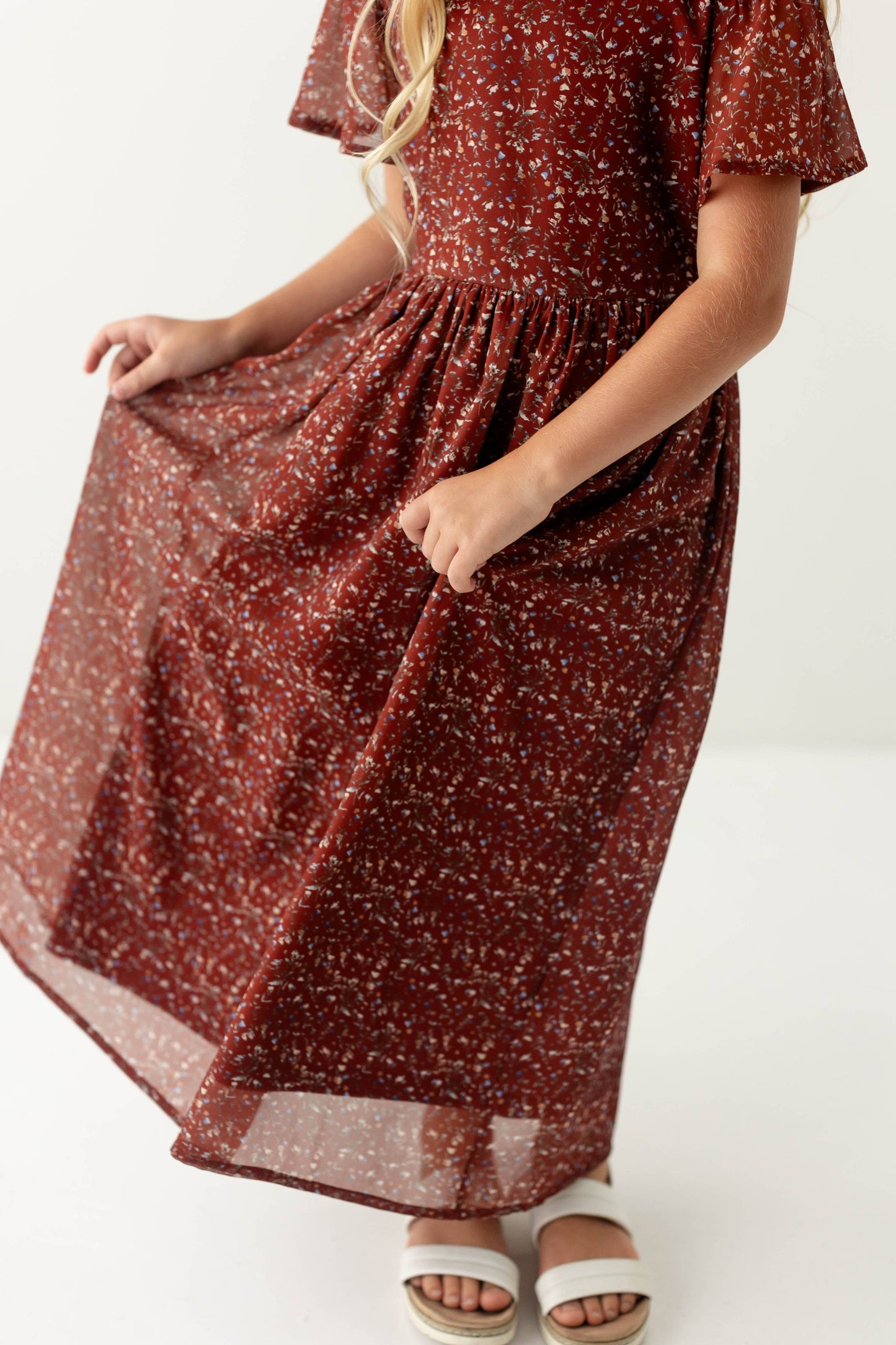 Ivonne Maxi Dress in Rust- Girls & Tween (4-16)