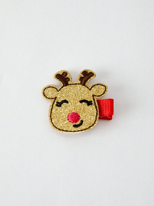 Christmas Elk Clip- Girls Accessories