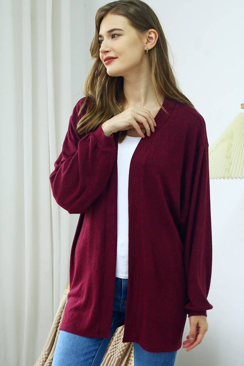Harow Cardigan in Burgundy- Misses (S-XL)