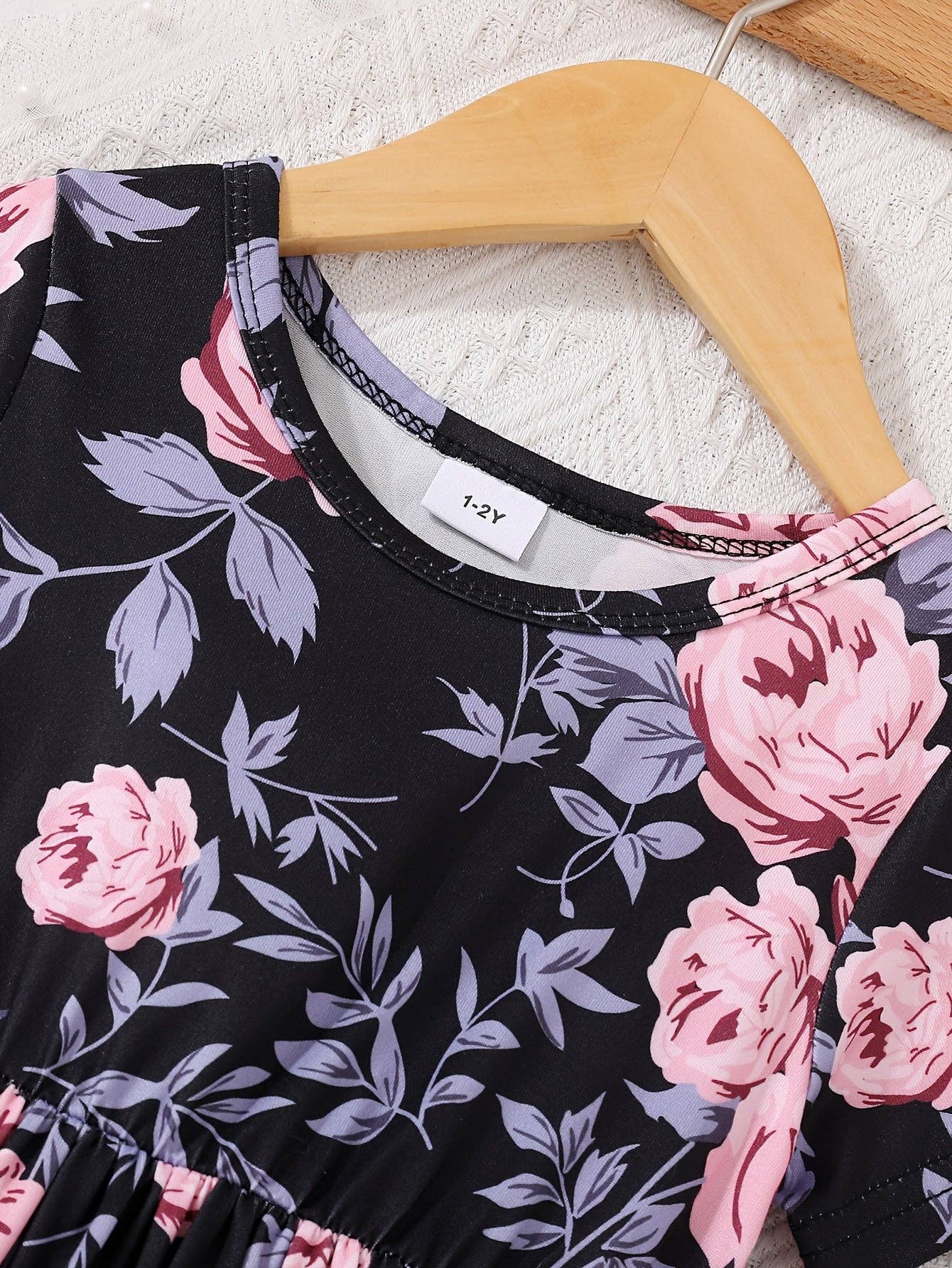 Winona Dress in Black/Pink- Girls (1-2Y - 7-8Y)