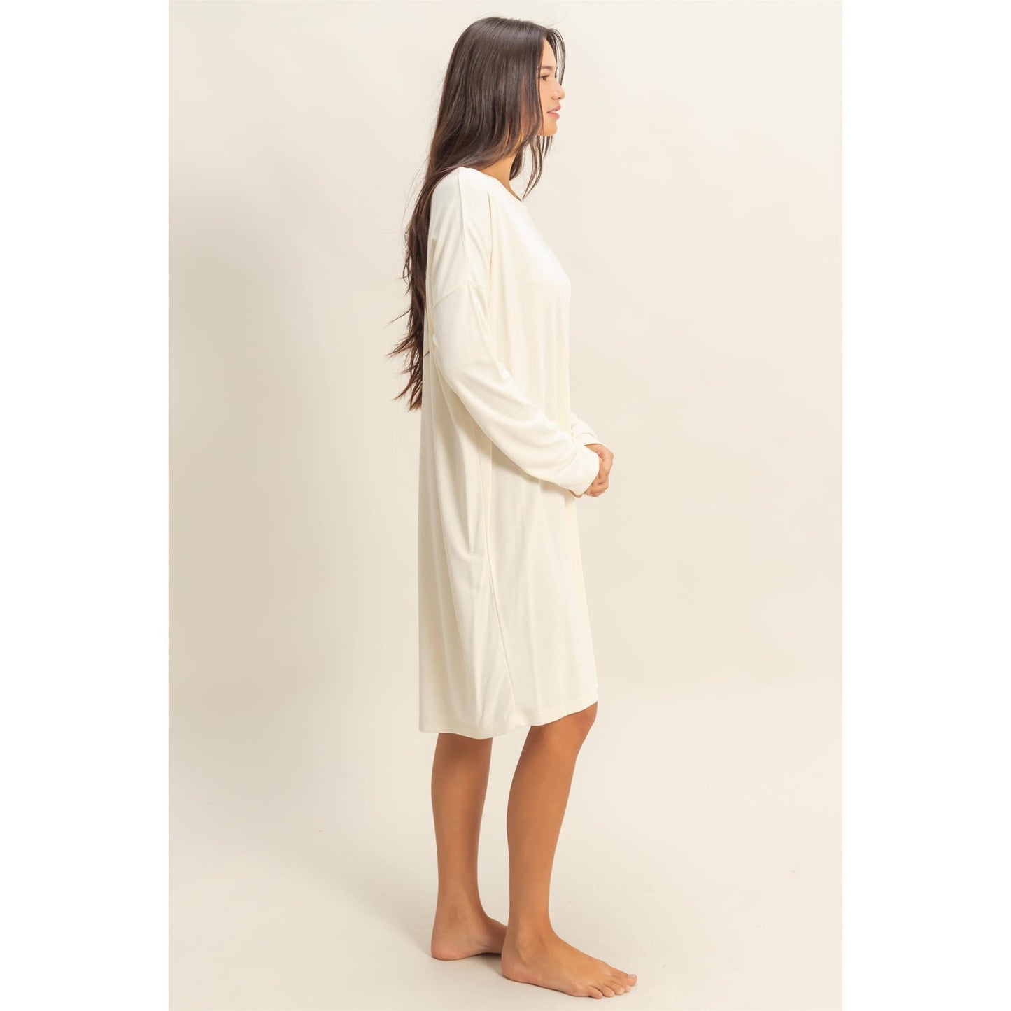 Velora Dress in Cream- Misses (S-L)