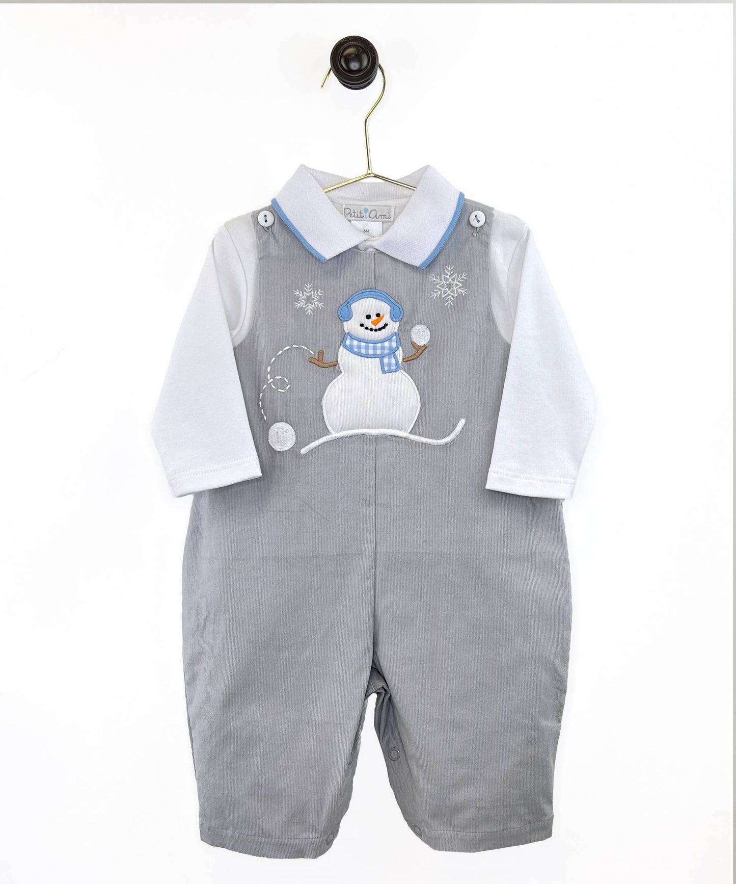 Snowman Longall in Grey- Infant Boys (3M-24M)