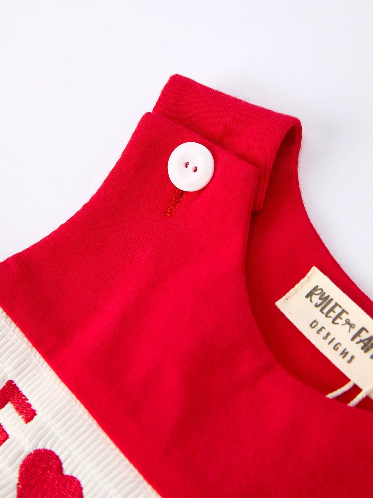 Be Mine Boy's Romper in Red- Infant Boys (3M-18M)