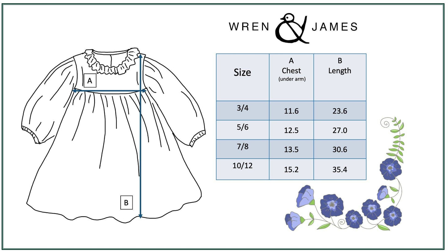 Octavia Dress in Coffee- Girls (3/4-10/12)