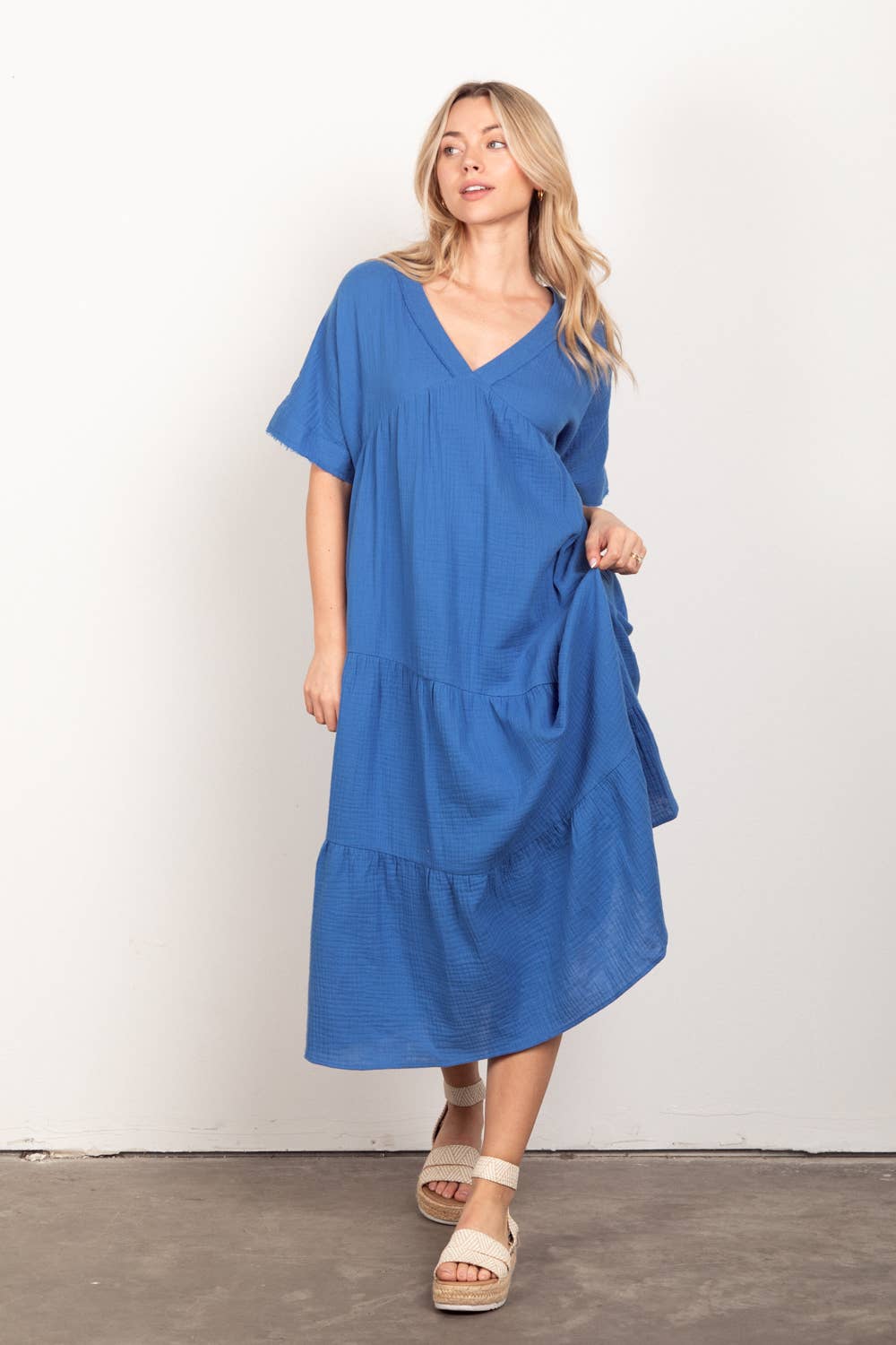 Madilyn Dress in Royal Blue- Misses (S-M)