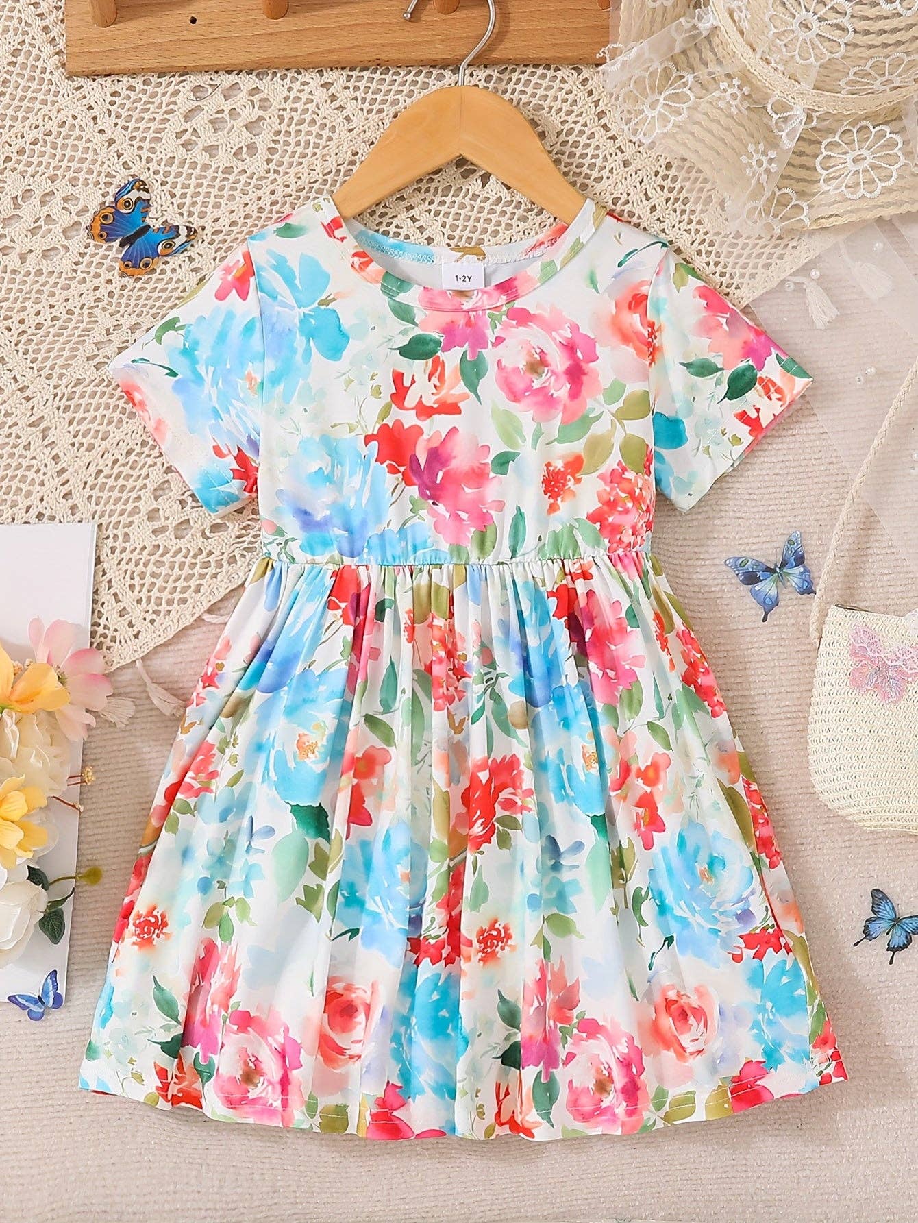 Sunrise Floral Dress in Multi- Girls (1-2Y - 7-8Y)