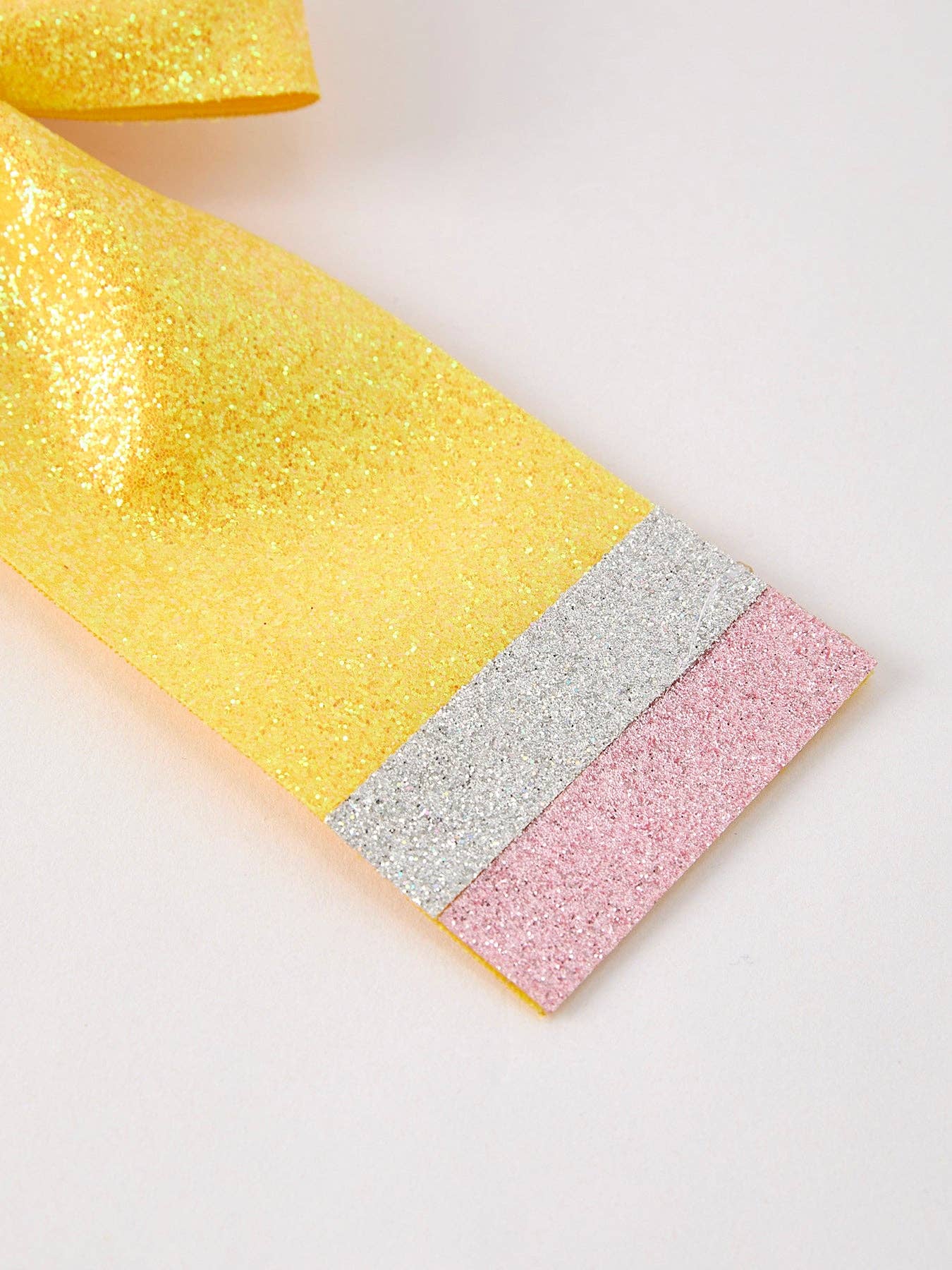Back to School Sequin Bow in Yellow- Girls Hair Accessories