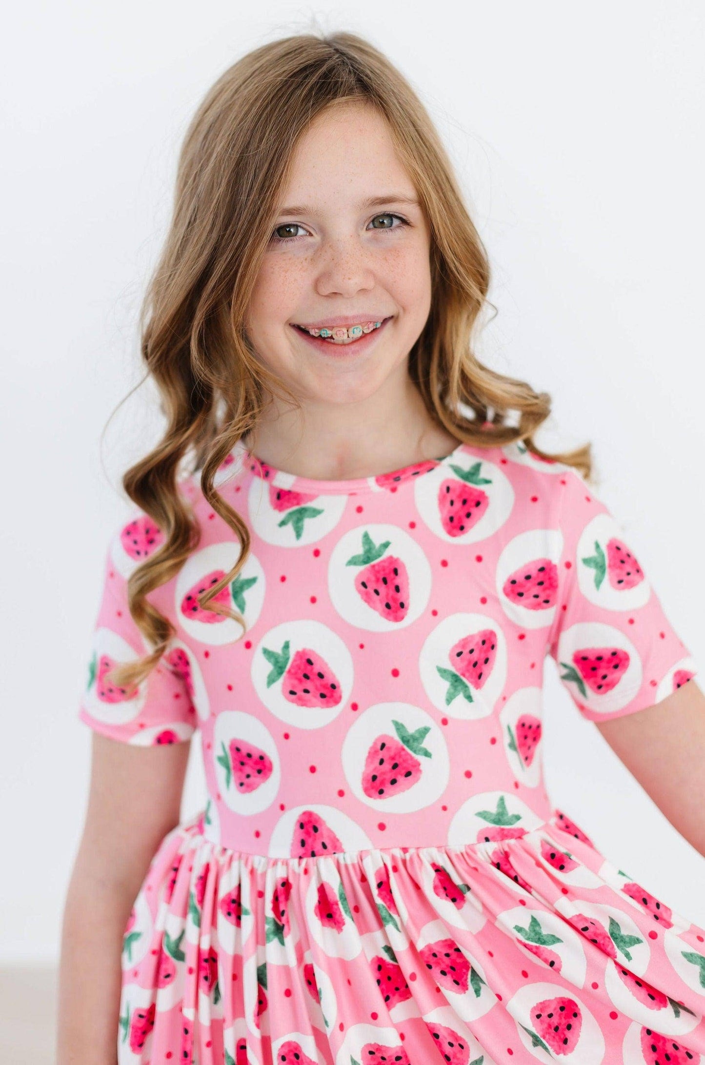 Strawberry Fields Dress in Pink- Girls (2T-9/10)