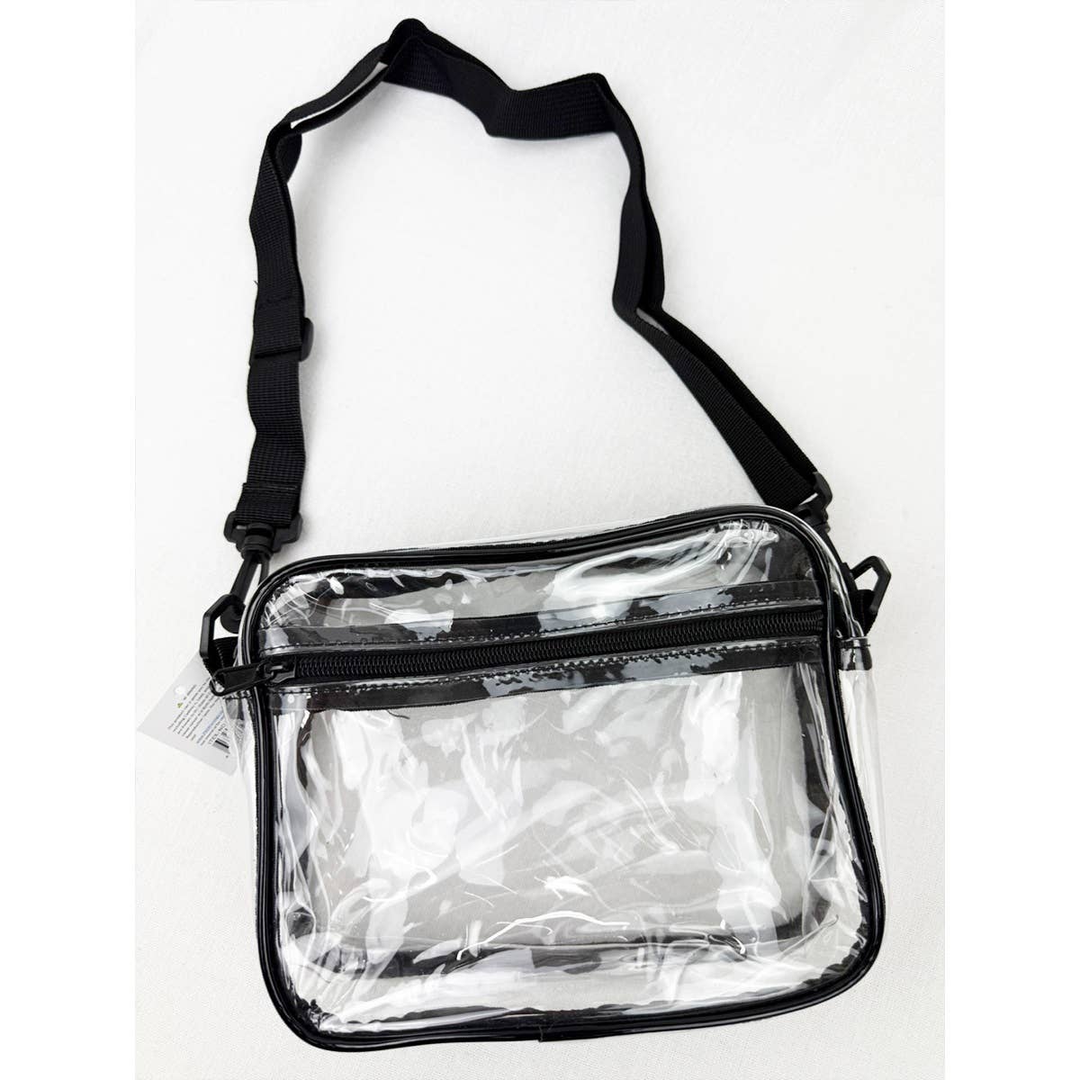 Clear Crossbody Bag in Black