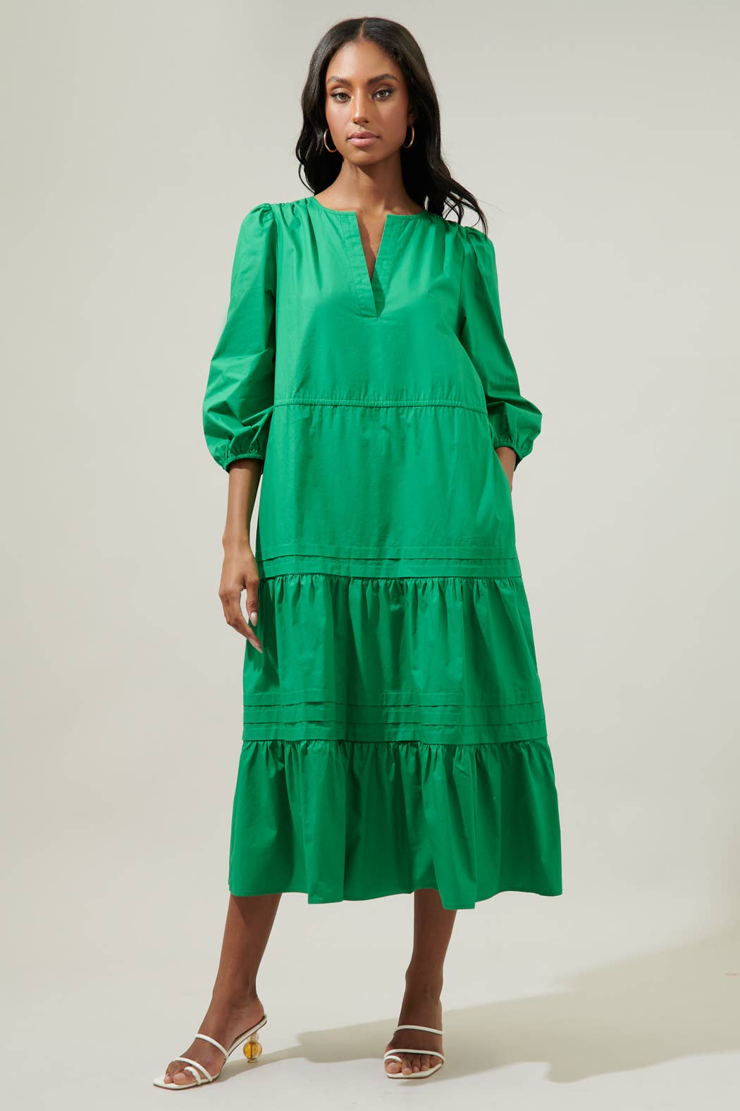 Atelier Dress in Kelly Green- Misses (XS-S,XL)