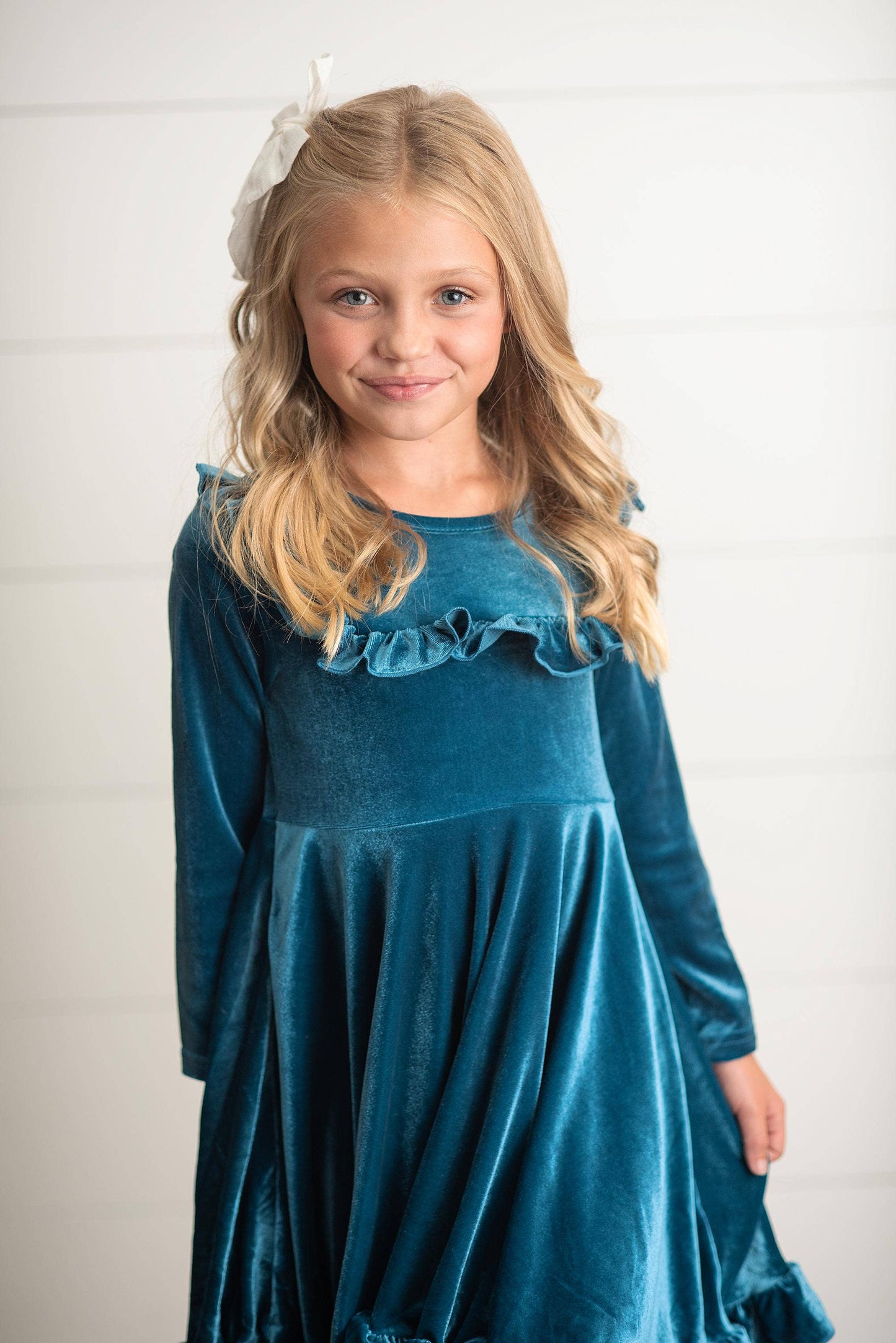 Antoinette Dress in Teal- Girls & Tween (3/4-10/12)