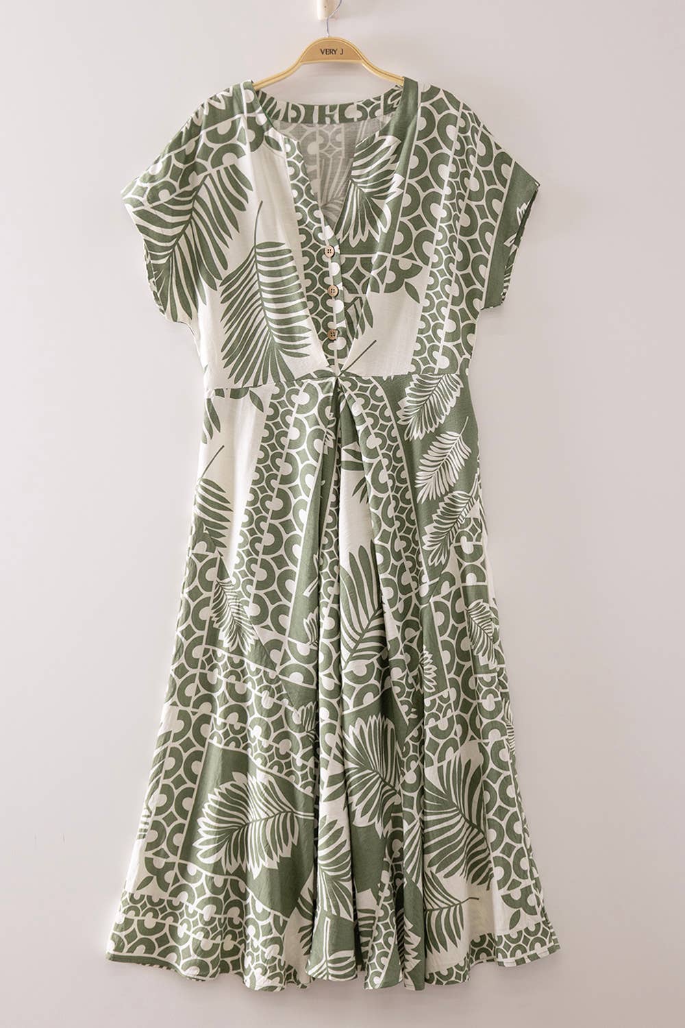 Kailani Dress in Olive Mix- Misses (S-L)