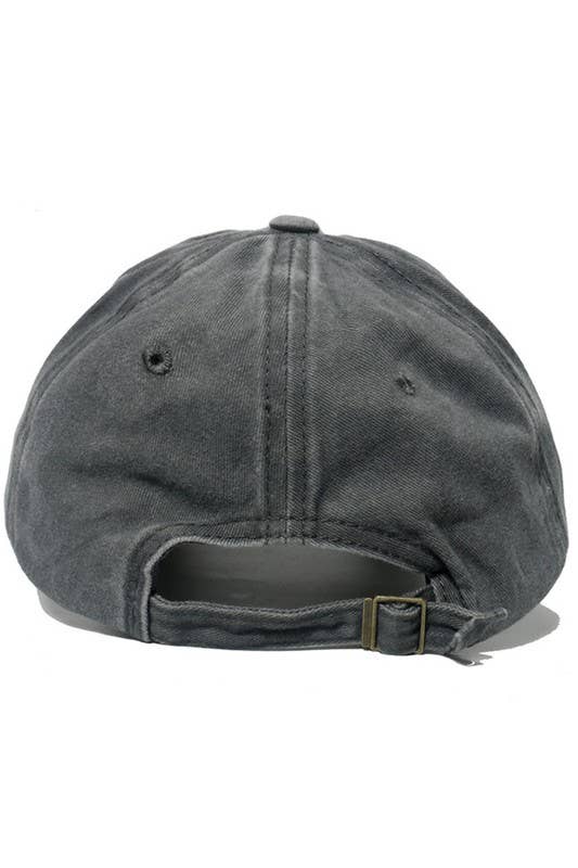 Heart Baseball Cap in Black- Accessories