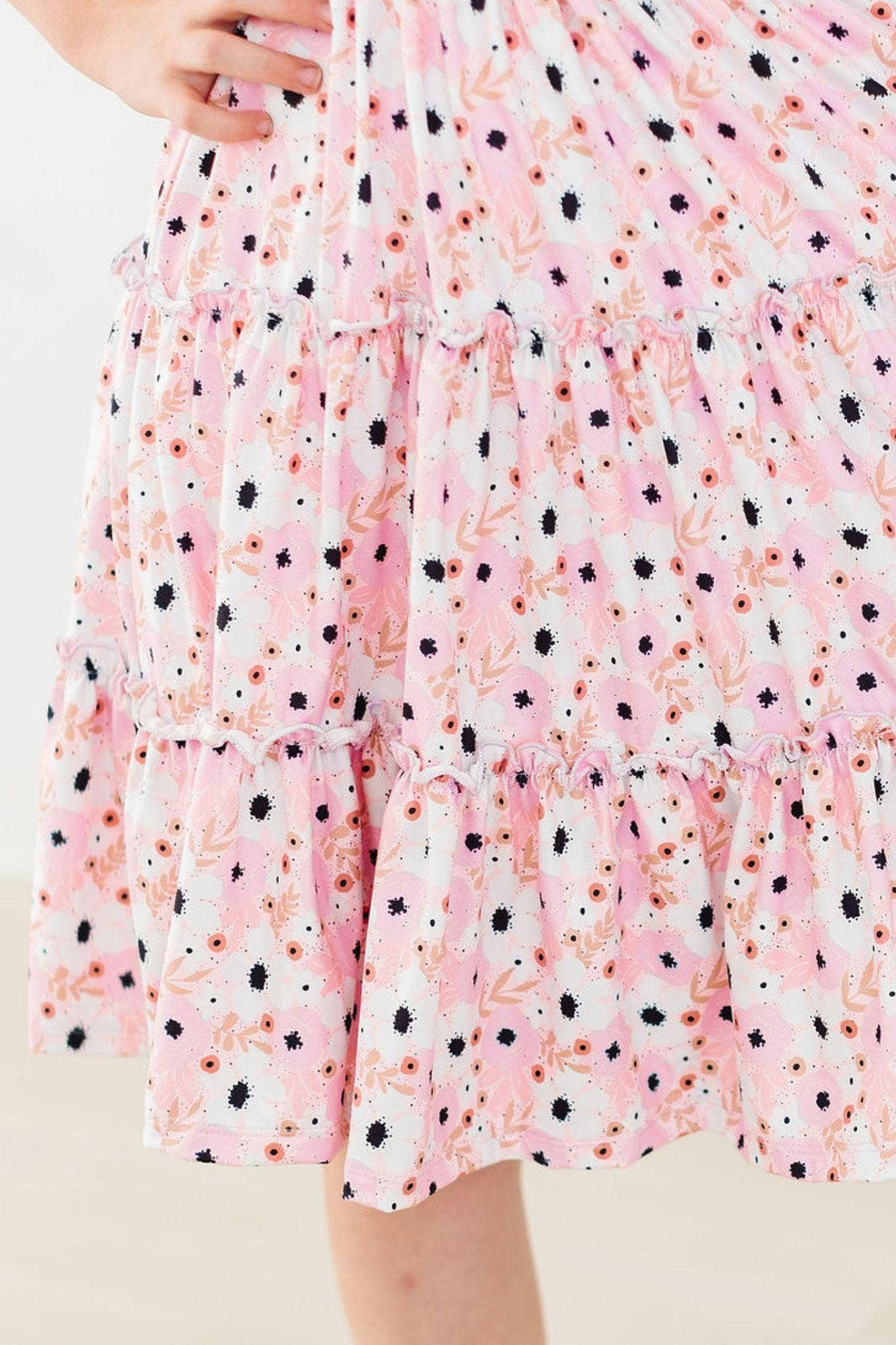 Whimsical Wildflowers Smocked Dress in Pink- Girls (2T-4T)