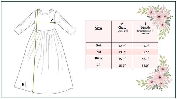 Rosey Maxi Dress in Black/White- Tween (10/12)