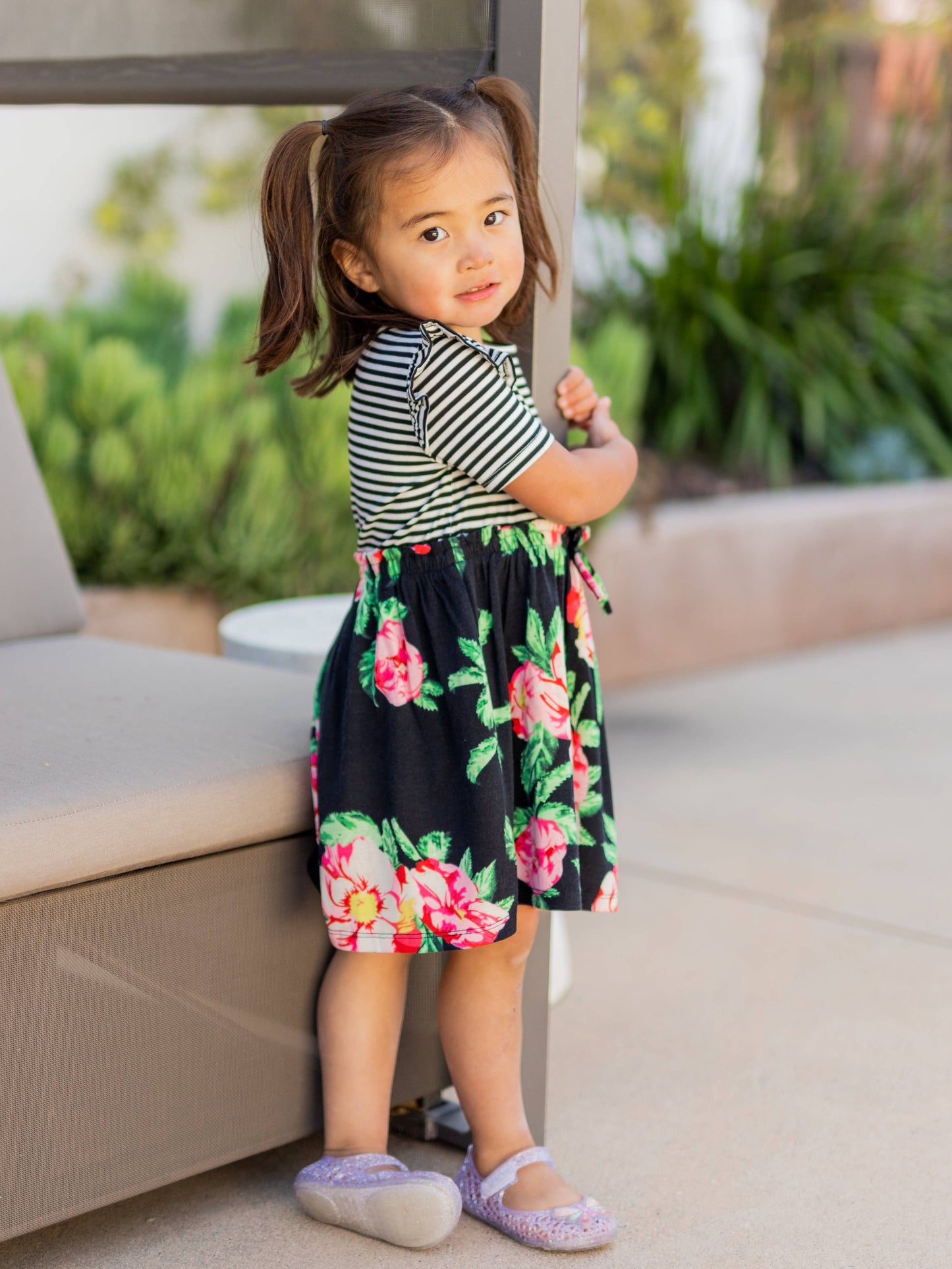 Hallee Dress in Black- Girls (6-7Y - 8-9Y)
