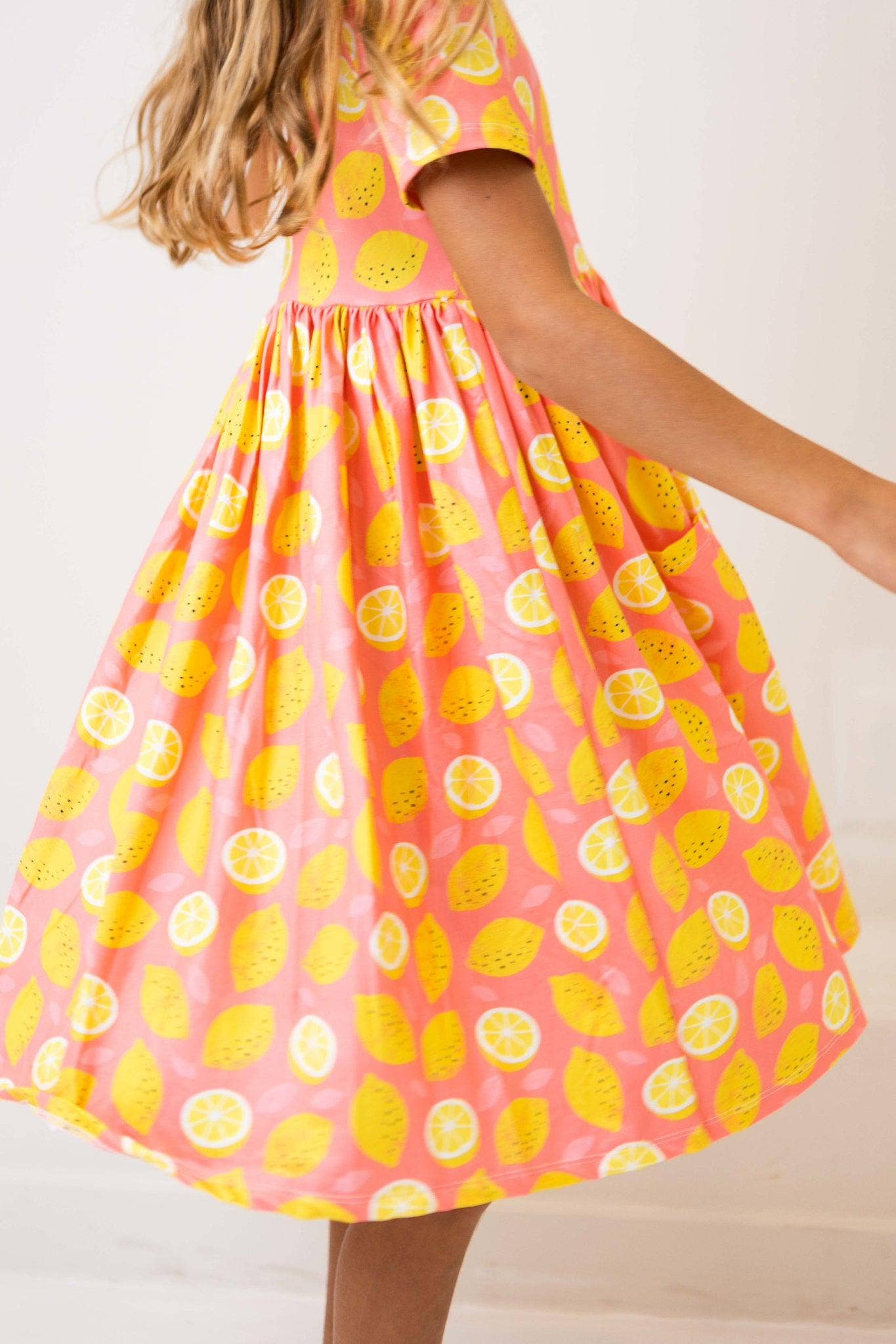 Lemon Squeezy Dress in Yellow- Girls (12/24M-7/8)