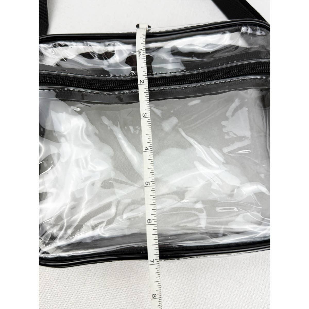 Clear Crossbody Bag in Black