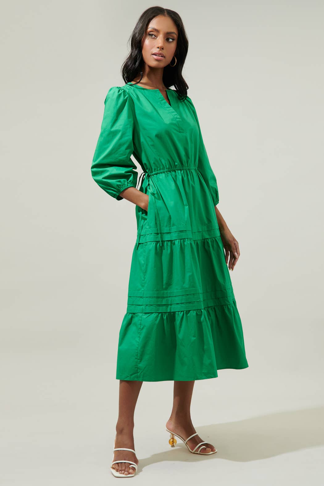 Atelier Dress in Kelly Green- Misses (XS-S,XL)
