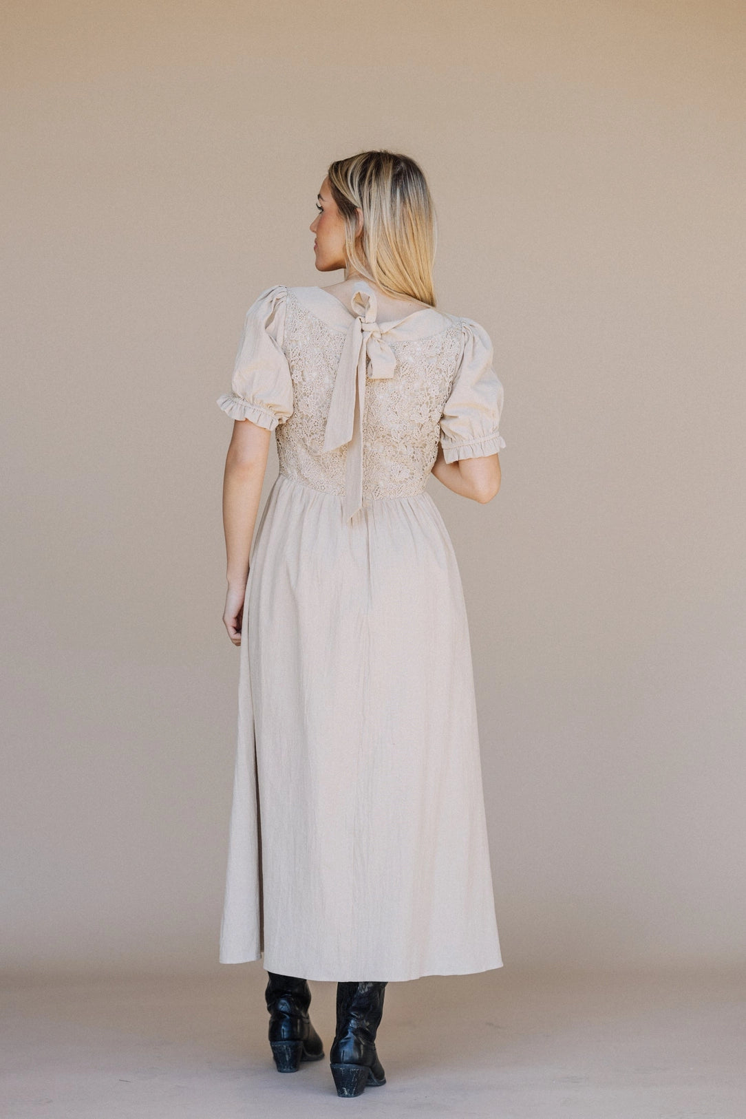 Sailor Dress in Natural- Misses (S-L)