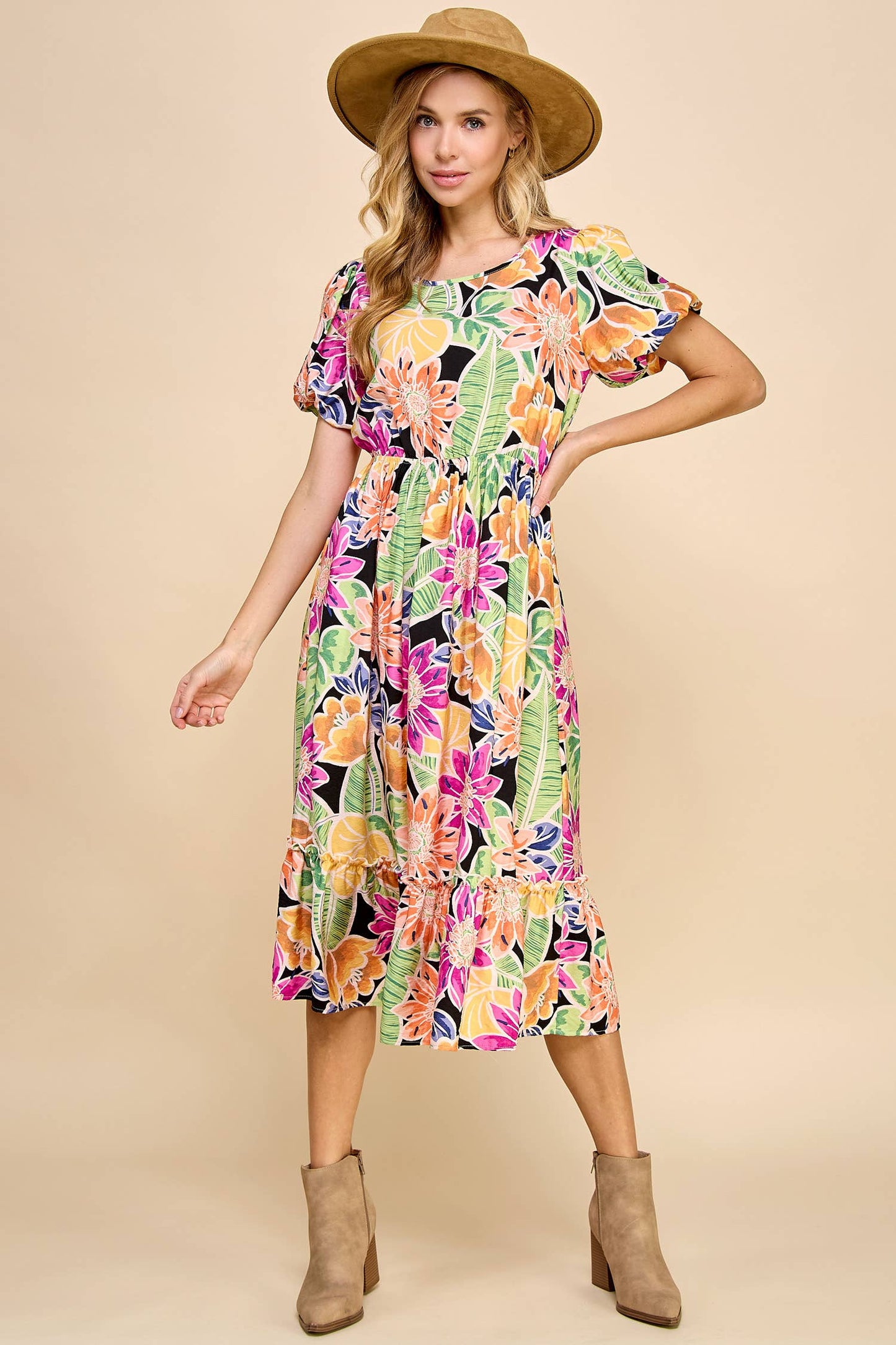 Solene Dress in Black- Misses (S-L)