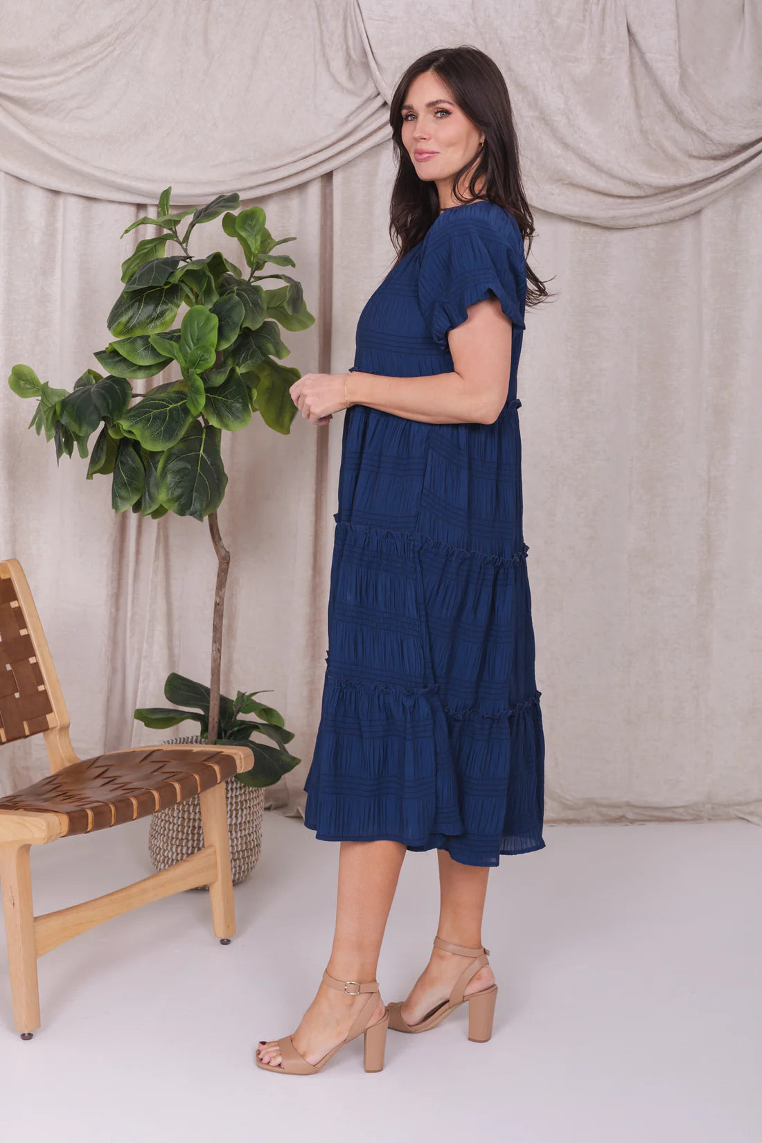 Serena Dress in Bright Cobalt- Misses and Plus (S-2X)