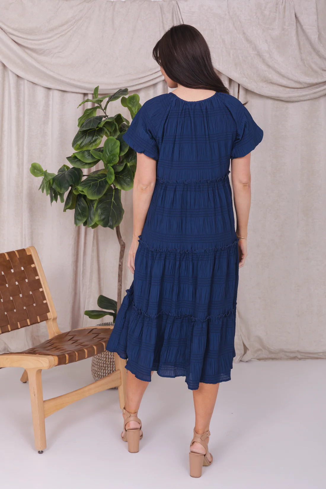 Serena Dress in Bright Cobalt- Misses and Plus (S-2X)
