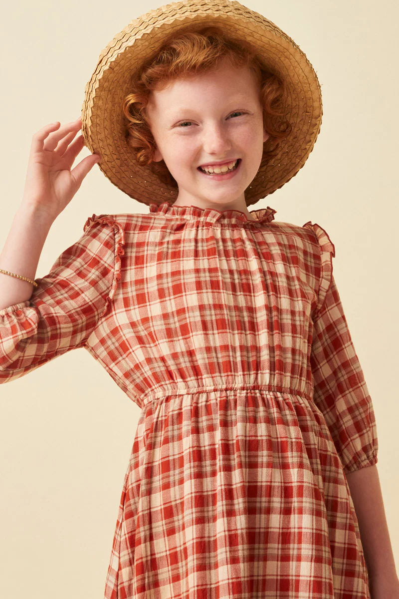 Emelie Dress in Rust- Tween (S 7/8 - XL 13/14)