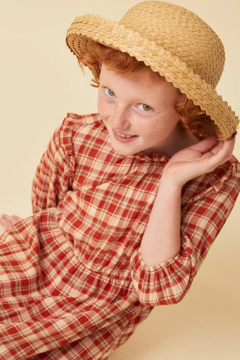 Emelie Dress in Rust- Tween (S 7/8 - XL 13/14)