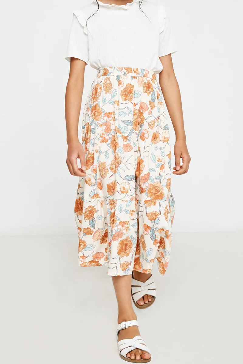 Jazlyn Skirt in Ivory- Tween (S 7/8 - XL 13/14)