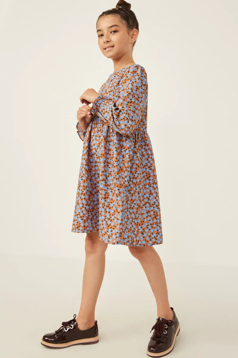 Camila Dress in Camel- Tween (M 9/10)