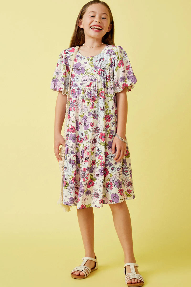 Vivian Dress in Purple- Tween (S 7/8 - XL 13/14)