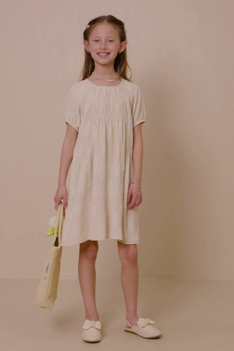 Cecelia Dress in Beige- Tween (S 7/8 - XL 13/14)