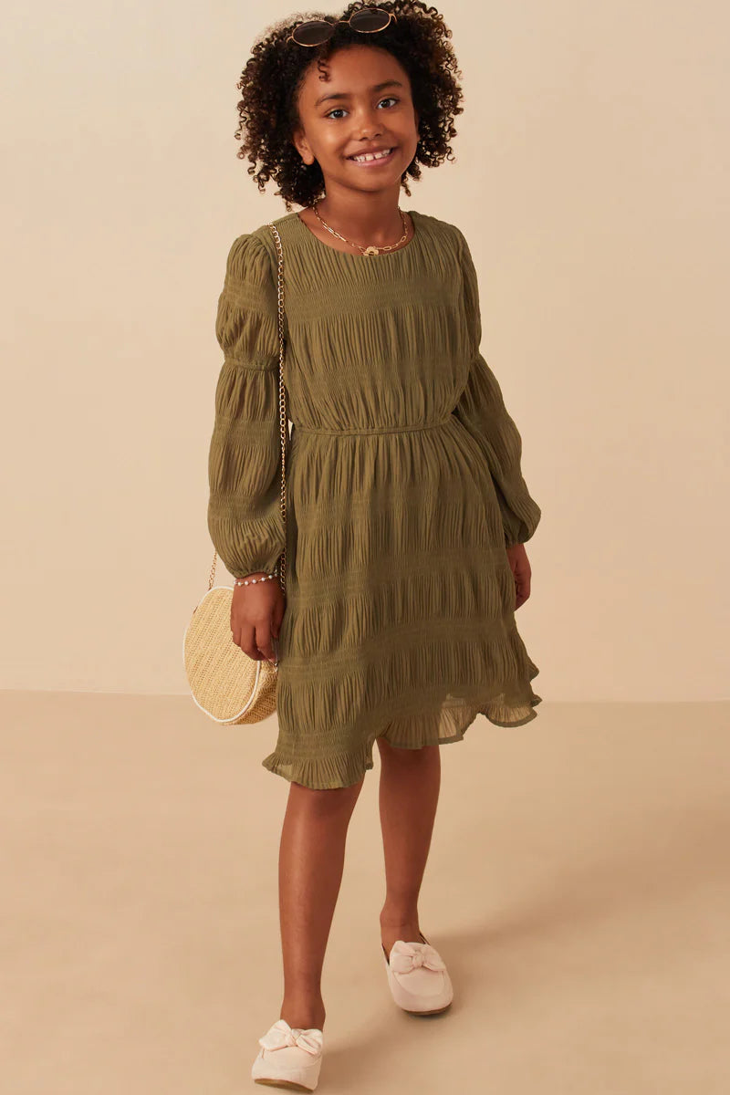 Geena Dress in Olive (S 7/8 - XL 13/14)