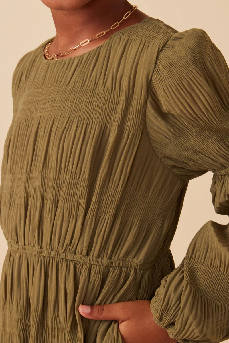 Geena Dress in Olive (S 7/8 - XL 13/14)