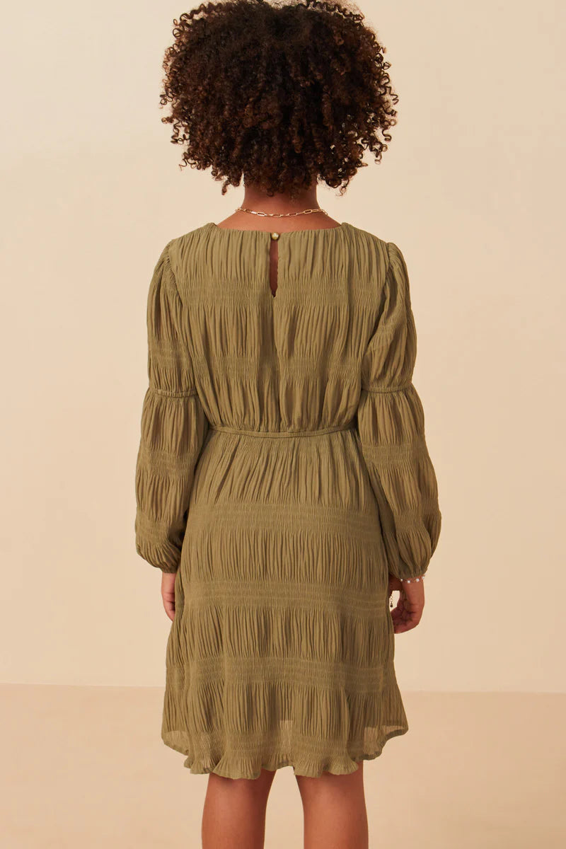 Geena Dress in Olive (S 7/8 - XL 13/14)