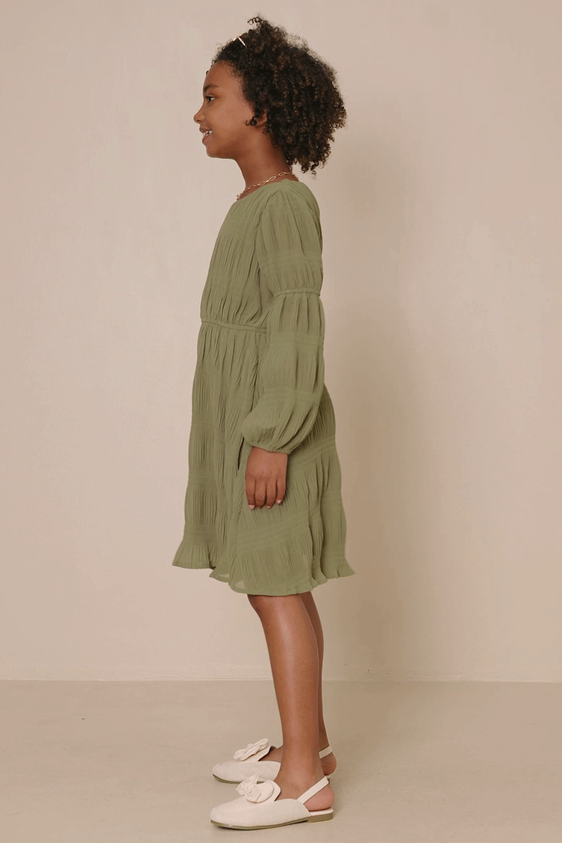 Geena Dress in Olive (S 7/8 - XL 13/14)