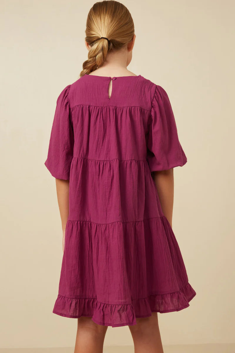 Sienna Dress in Berry- Tween (XL 13/14)
