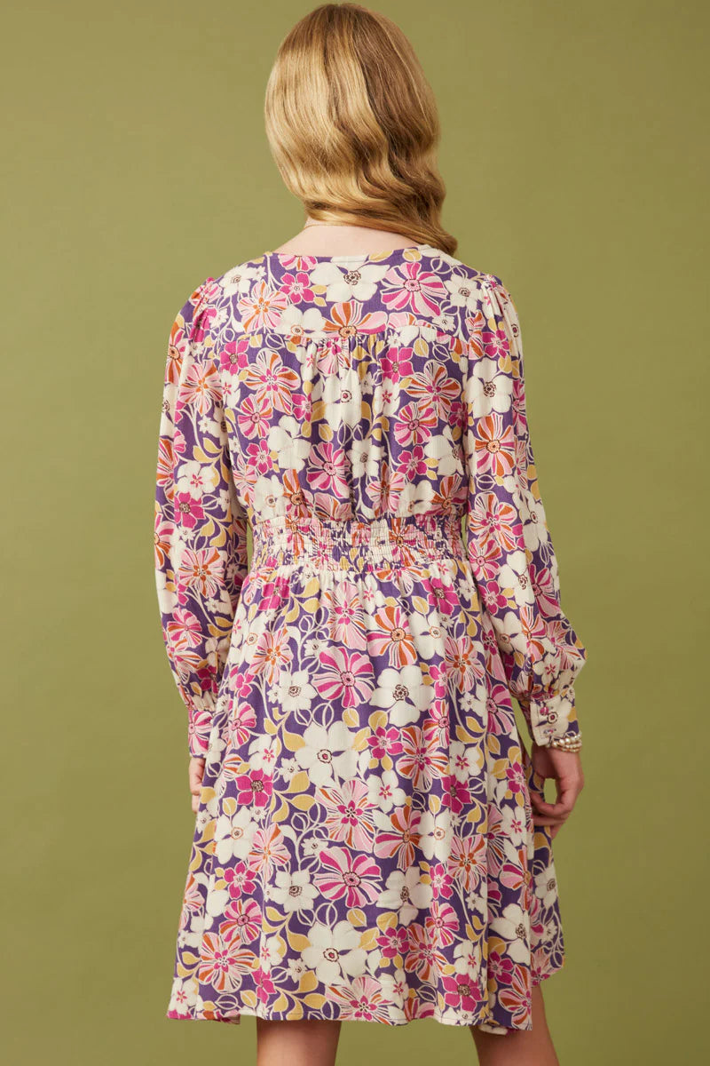 Maliyah Dress in Violet- Tween (S 7/8 - XL 13/14)