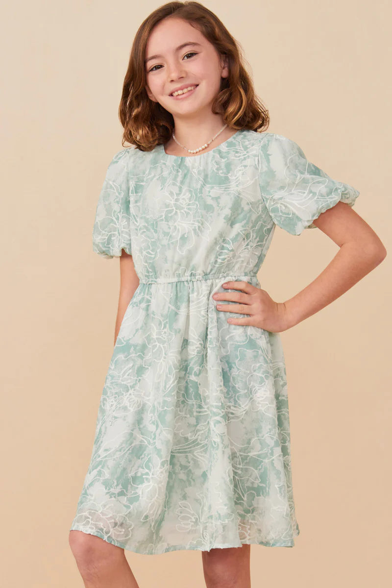 Giselle Dress in Green- Tween (S 7/8 - XL 13/14)