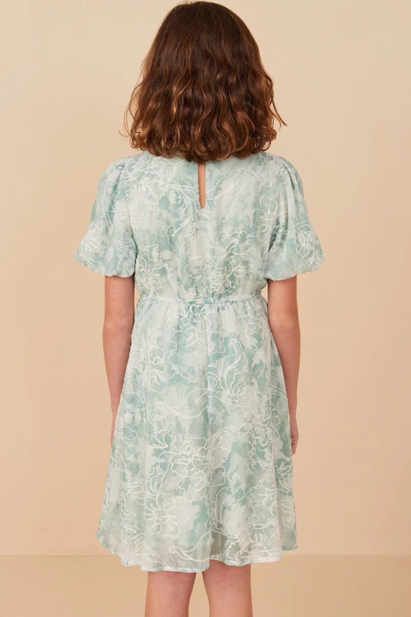 Giselle Dress in Green- Tween (S 7/8 - XL 13/14)