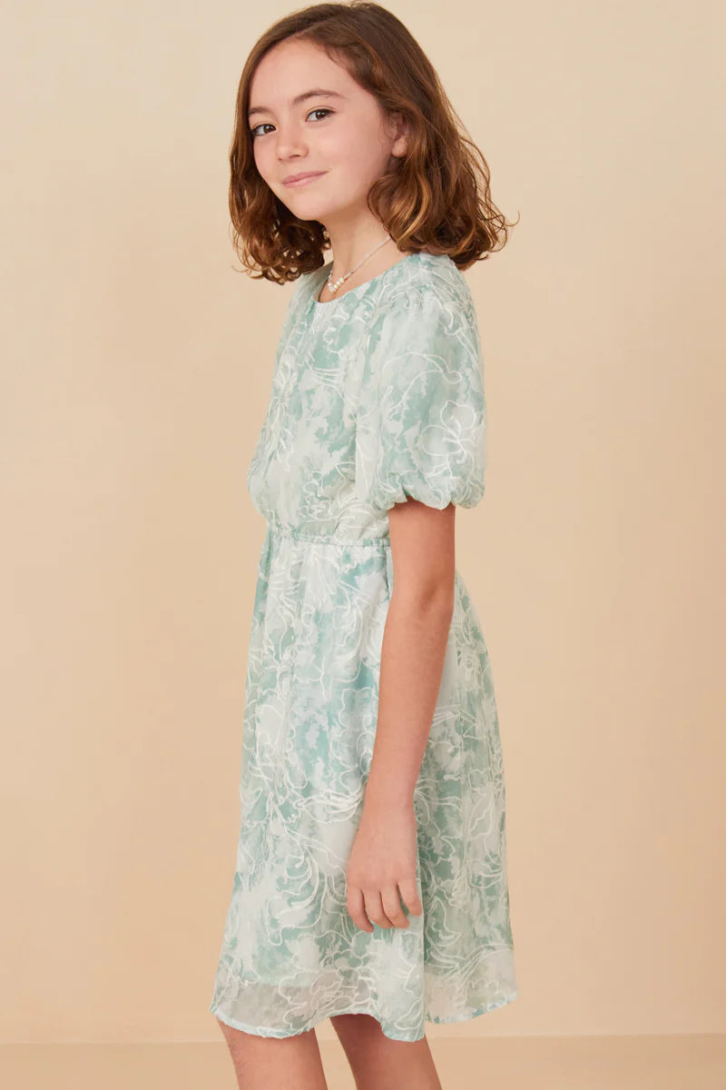 Giselle Dress in Green- Tween (S 7/8 - XL 13/14)